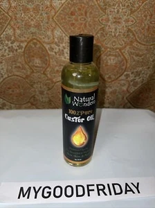 Olio di ricino puro Natural Wunderz 100% per capelli belli e sani - pelle - unghie 8 once - Foto 1 di 8