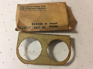 NOS Stewart Warner 814143-D Gauge Mounting Panel Yenko? 2 1/16" - Bild 1 von 3