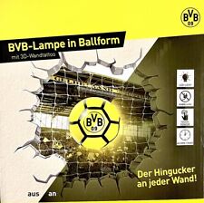 BVB- Lampe in Ballform mit 3D-Wandtattoo Der Hingucker an jeder Wand