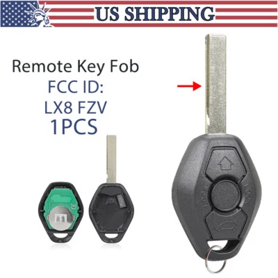 Llavero remoto de coche de entrada sin llave + chip para BMW X5 2000 2001 2002 2003 2004 2005 Foto 1 de 4