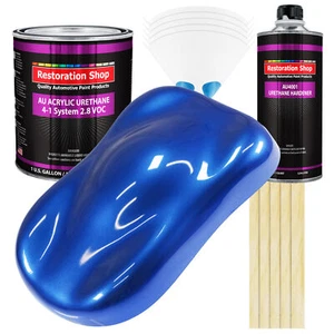 Restoration Shop Daytona Blue Pearl Acrylic Urethane Gallon Kit Auto Paint