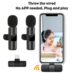 Mini Wireless Lavalier Microphone for Android,Video Recording with USB-C Port - Picture 1 of 24