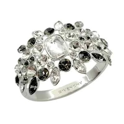 Elegante Pulsera Givenchy Plata y Cristal Gris. Venta al por menor $218 Foto 1 de 4