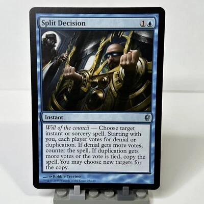 MTG Split Decision Instant Blue  Uncommon Conspiracy - Image 1 of 2