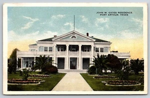 John W. Gates Residenz Port Arthur Texas TX um 1915 Postkarte - Bild 1 von 2
