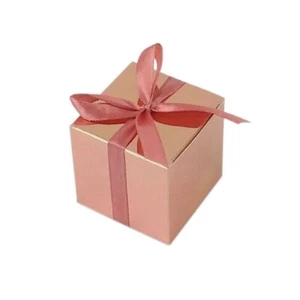 100 Rose Gold Wedding Favor Boxes Candy Sweets Chocolate Bomboniere Gift Boxes - Picture 1 of 4