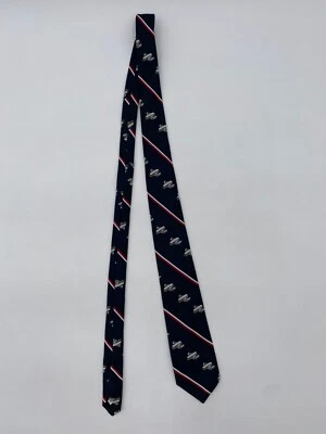 Corbata para hombre de la Fuerza Aérea hecha para museo de la Fuerza Aérea aviones azul marino a rayas Foto 1 de 4