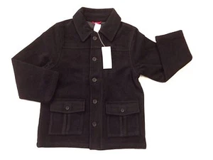 NWT Gymboree Holiday Pictures Size S 5-6 Black Woolen Car Coat Wool Jacket - Picture 1 of 1