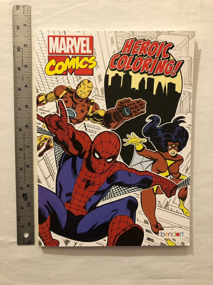 Heroic Coloring Book 2021 Bendon 40 Pages Marvel's Legendary Characters NM