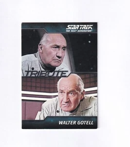 Tarjeta tributo cotizable Star Trek Next Generation T17 Walter Gotell - Kurt Mandl - Imagen 1 de 2