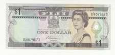 Fiji 1 dollar 1987 UNC p86 QEII @ low start 