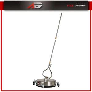 13.7" Pressure Washer Surface Cleaner with 4 Wheels Stainless Steel - Picture 1 of 9