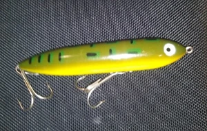 Vintage Original Heddon BULL FROG Zara Spook Nasenbinder Angelköder  - Bild 1 von 9