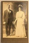 Victoria TX Well Dressed Couple Sepia Cabinet Card Photo Picture Montgomery