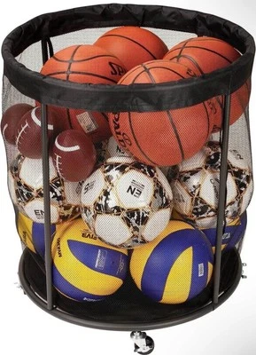 Ball Cart, Kids Toys, Laundry Basket 48 Gallon Storage Organizer With Wheels - Image 1 of 4