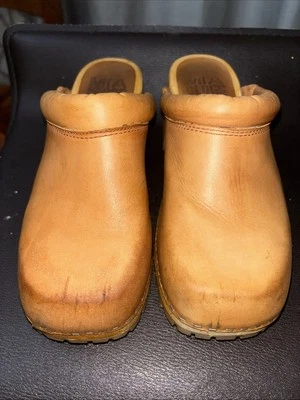 ZUECOS MIA KARMA Mujer Bohemio Boho Núcleo Cuero Camel Estilo NB0001 Zapatos TALLA 7M Foto 1 de 4