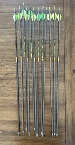 GOLD TIP HUNTER XT - 400 / 30” Carbon Fiber arrows - Set Of 12 - Picture 1 of 6
