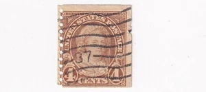 STAMPS US SCOTT 601 "Martha Washington" 4 CENT 1923 USED COIL WAVE CANCEL - B - Picture 1 of 1