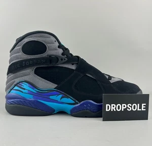 Nike Air Jordan 8 Retro Aqua | Größe 12 Herren | Schwarz / Blau | 305381-006 - Bild 1 von 6