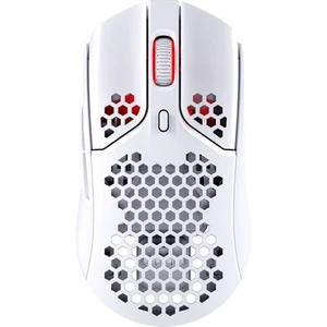 HyperX Pulsefire Haste Wireless Gaming Mouse RGB 6 Programmable Buttons White - Afbeelding 1 van 7