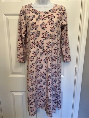 Camisón J.Jill Dormir Talla XS Pequeño Rosa Azul Floral Tejido Ultrasuave LS Acogedor ¡EXCELENTE ESTADO USADO! Foto 1 de 4