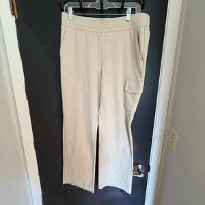 Lauren - Ralph Lauren Active Wear Women’s Sweat Pants - Tan - Medium - Pockets - Picture 1 of 11