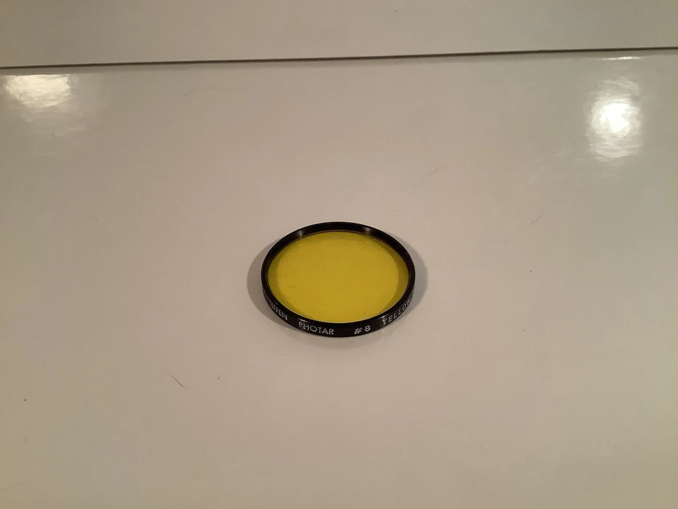 Tiffen Photar #8 Yellow 2 Series 6 Color Correction Photographic Filter - Good - Image 1 of 4