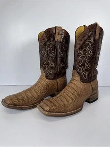 Botas de Vaquero Exóticas Cavender’s Genuinas Vientre de Caimán para Hombres 11D — Occidentales - Imagen 1 de 10