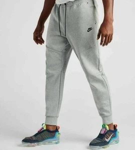 Nike Sportswear Tech Fleece Joggers Heather Grey CU4495-063 Men's Size S - Picture 1 of 14