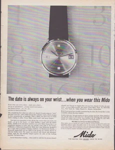 1963 Life Print Mido "El reloj que nunca tienes que wind", Powerwind, Ocean Star - Imagen 1 de 1