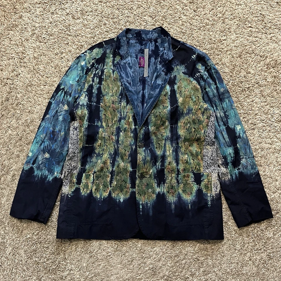 Raquel Allegra Liberty ткани бойфренд негабаритный галстук краситель блейзер куртка 0 - Изображение 1 из 4