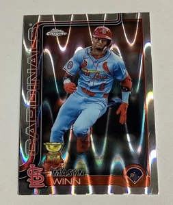 2025 Topps Chrome MASYN WINN Raywave Refractor Card #244 St. Louis Cardinals - Picture 1 of 2