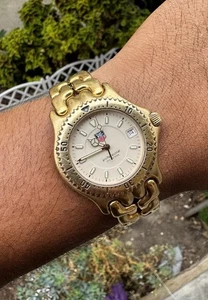 Tag Heuer Professional 200M WG1130-0 Gold Taucheruhr Swiss Quartz neue Batterie - Bild 1 von 17