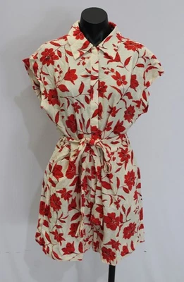 Macacão Mango Feminino Estampa Floral Manga Curta BL1 Multicolorido Grande Novo com etiquetas - Imagem 1 de 4