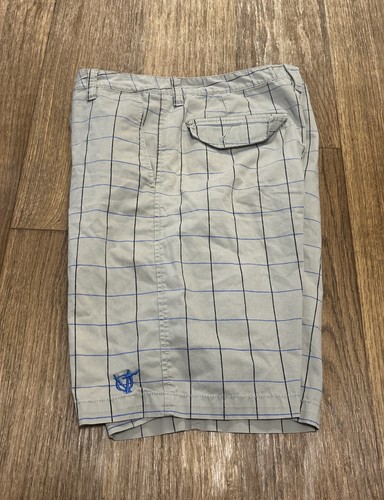 Skater corto Vans grigio check chino piatto davanti taglia 34 uomo