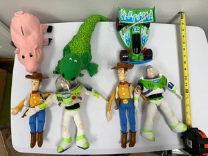 SET 7 marionetas de mano de peluche Burger King Toy Story 1995 Woody RC Talking Buzz 1996 - Imagen 1 de 12