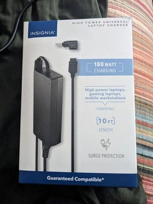Cargador Universal para Portátil Insignia 180W Alta Potencia NS-PWL9180 (CAJA ABIERTA) Foto 1 de 4