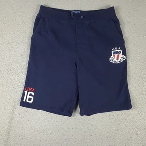 Pantaloncini Ralph Lauren Ragazzi Grandi Blu 2016 Olimpiadi USA Felpati Pantaloncini Bambini/Giovani - Foto 1 di 9