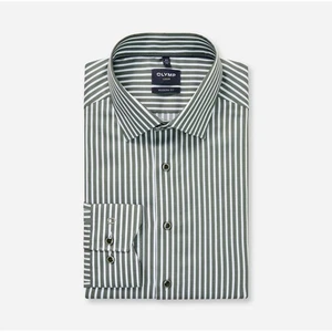 Olymp Luxor Modern Fit Herren Businesshemd grün weiß gestreift 120984 48 - Picture 1 of 2