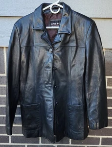 Damen Ledermantel Wilsons schwarz 1986 Größe: Large - Bild 1 von 8
