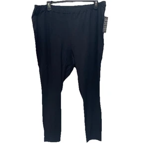 Leggings Woman Within talla 2x (26-28) negro básico armario básico básico talla grande nuevos con etiquetas - Imagen 1 de 7