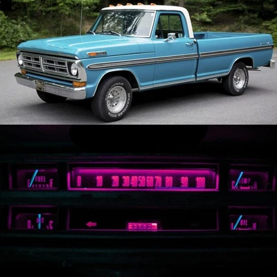 Grupo de bombillas LED + enchufes rosa para camioneta Ford 70-72 F100 F350 Foto 1 de 4