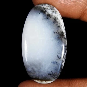 33.40Cts100%Natural Top Dendrite Opal Oval Cabochon Loose Gemstone - Picture 1 of 3