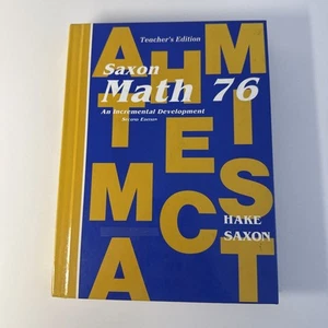 Saxon 76 Math TEACHERS EDITION (2nd edition) Second Edition - Picture 1 of 5
