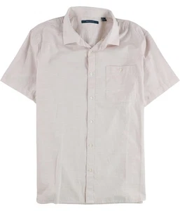 Perry Ellis Mens Dobby Print Button Up Shirt - Picture 1 of 3