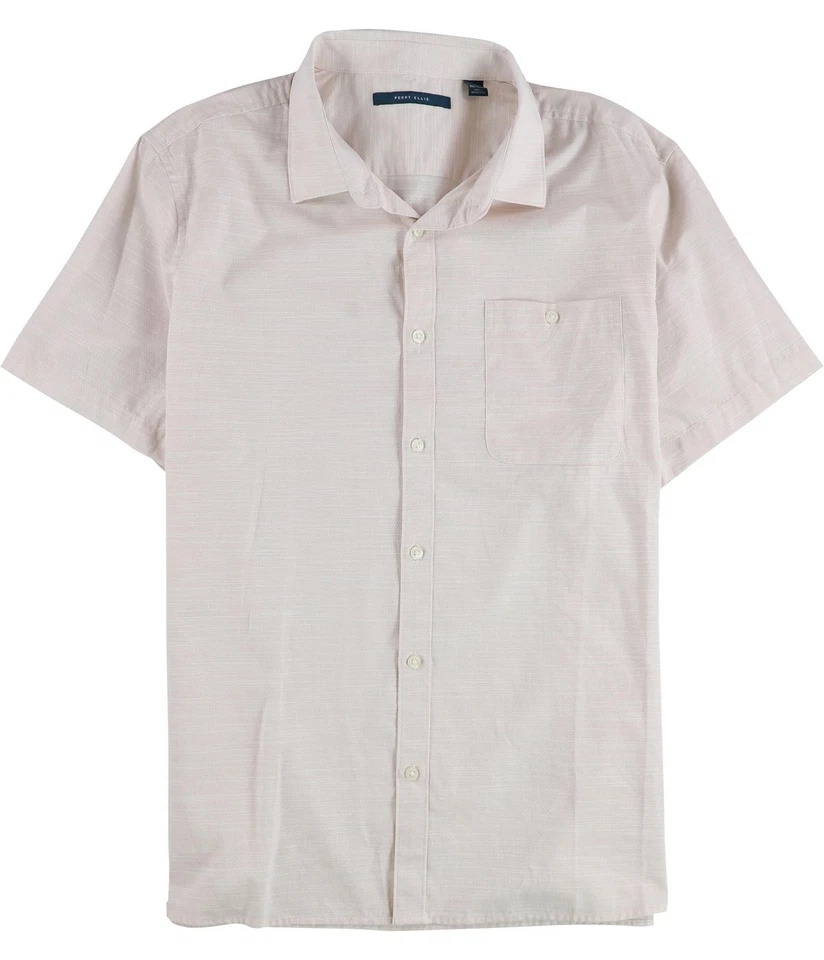 Perry Ellis Mens Dobby Print Button Up Shirt - Image 1 of 1