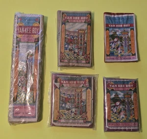 Chinese Yankee Boy Firecracker Labels PER EBAY POLICY VINTAGE RARE MINT LOT - Picture 1 of 5