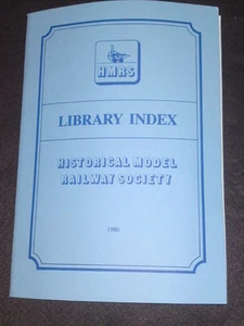 HMRS - LIBRARY INDEX 1986 36pp - Picture 1 of 1