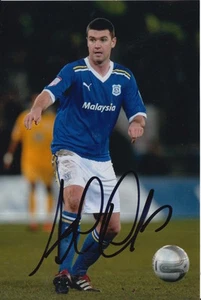 CARDIFF CITY HAND SIGNED ANTHONY GERRARD 6X4 PHOTO 1. - Imagen 1 de 1