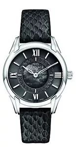 Versace Women's VFF010013 Dafne Stainless Steel Dress Swiss Watch Leather Band - Picture 1 of 6